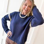 Drop Shoulder Sweater - Midnight