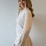 Drop Waist Mini Shirt Dress