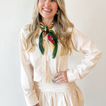 Drop Waist Mini Shirt Dress