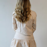 Drop Waist Mini Shirt Dress