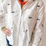 Duck Button Down Shirt - White