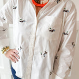 Duck Button Down Shirt - White