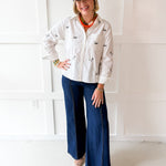 Duck Button Down Shirt - White
