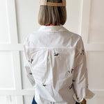 Duck Button Down Shirt - White