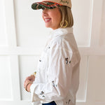 Duck Button Down Shirt - White