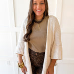 Edge to Edge Overiszed Cardigan - Cream