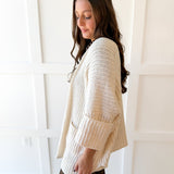Edge to Edge Overiszed Cardigan - Cream