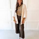 Edge to Edge Overiszed Cardigan - Cream