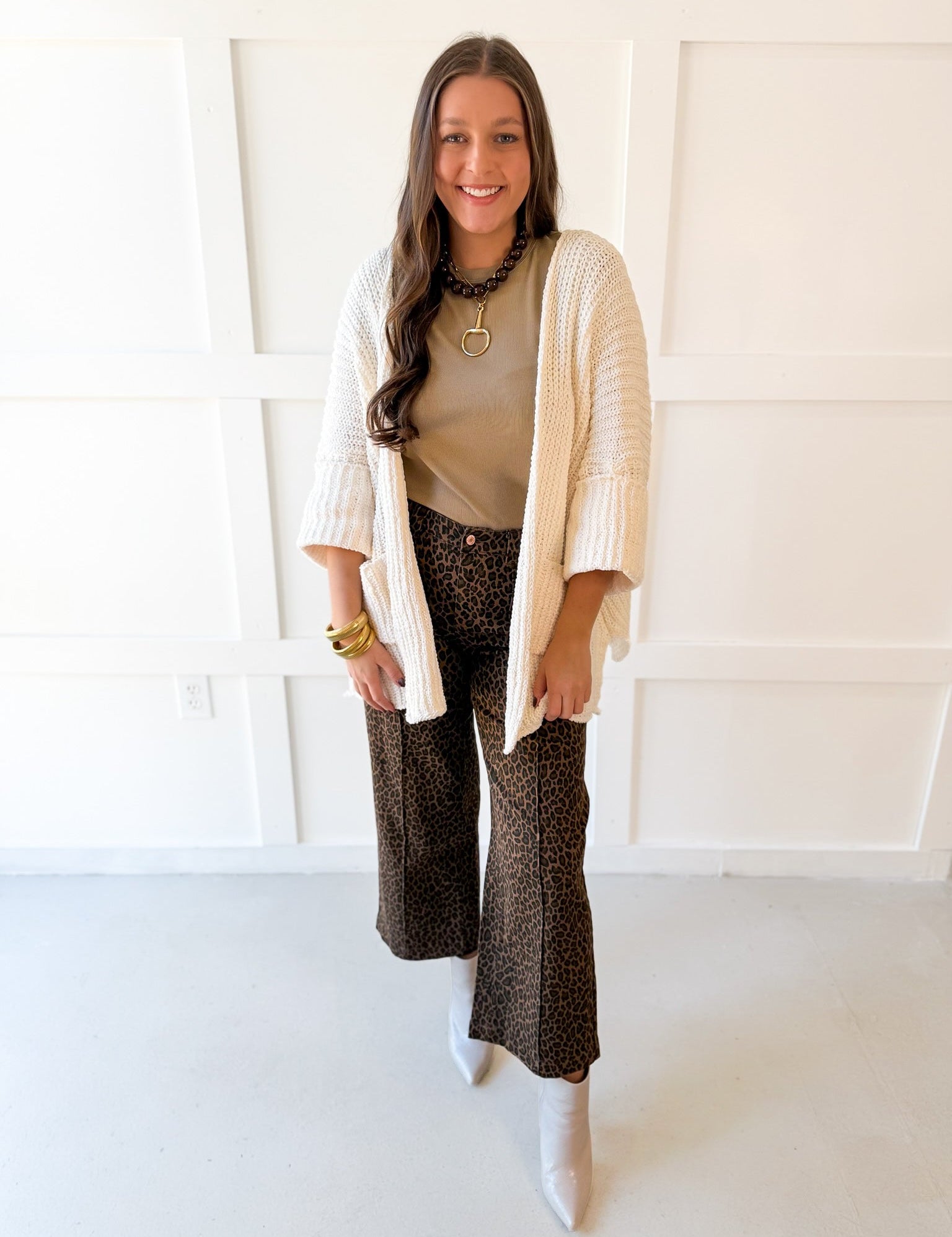 Edge to Edge Overiszed Cardigan - Cream