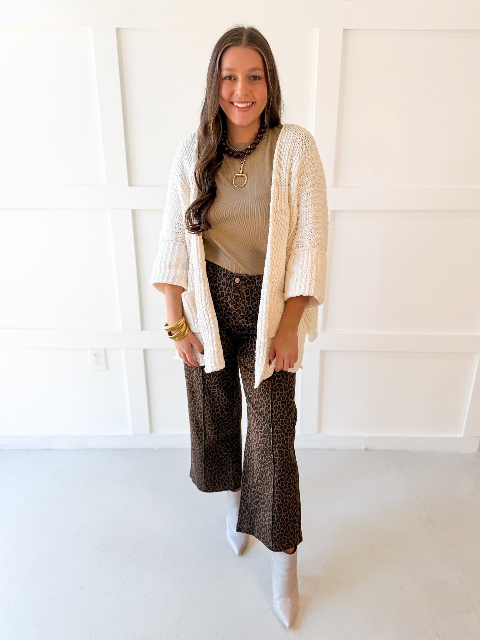 Edge to Edge Overiszed Cardigan - Cream