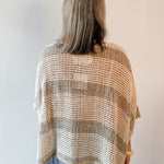 Elanni Stripe Top - Cream/Mocha