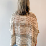 Elanni Stripe Top - Cream/Mocha