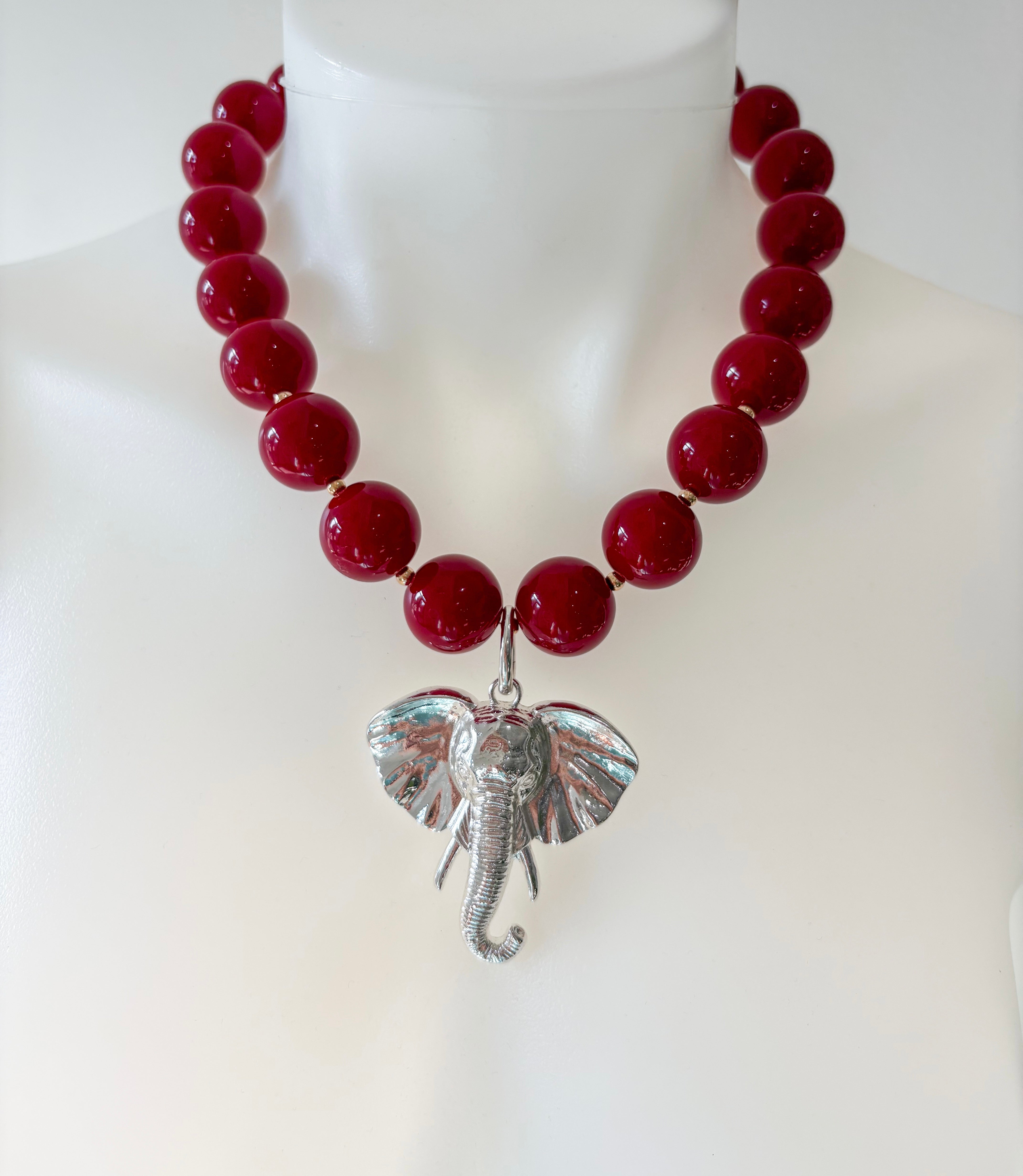 Elephant Charm - Silver