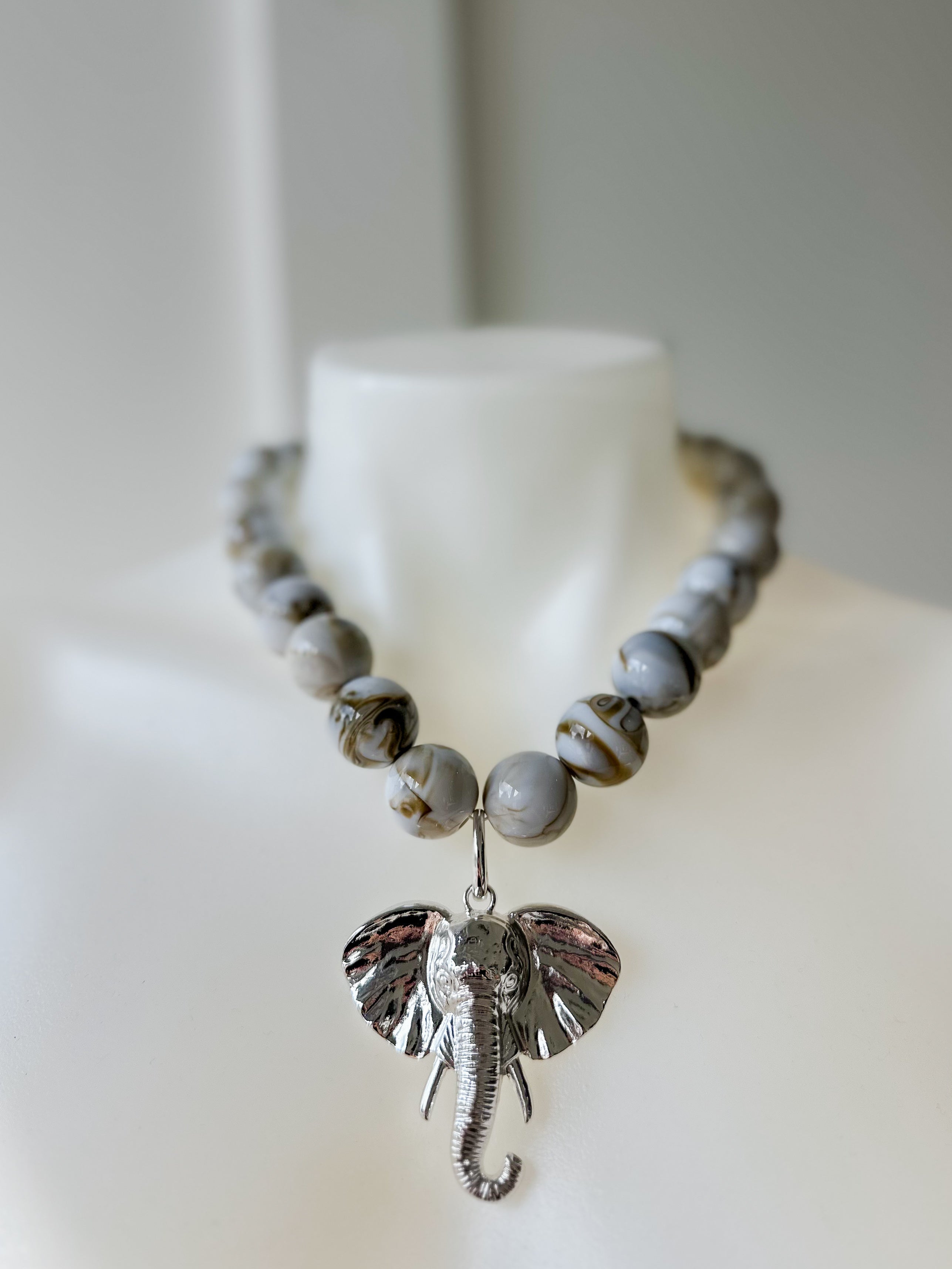 Elephant Charm - Silver