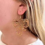 Elephant Face Earrings