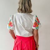 Embroidered Accent Top