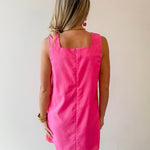 Embroidered Detail Dress - Pink & Orange