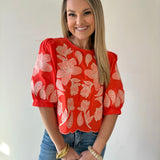 Embroidered Detail Top