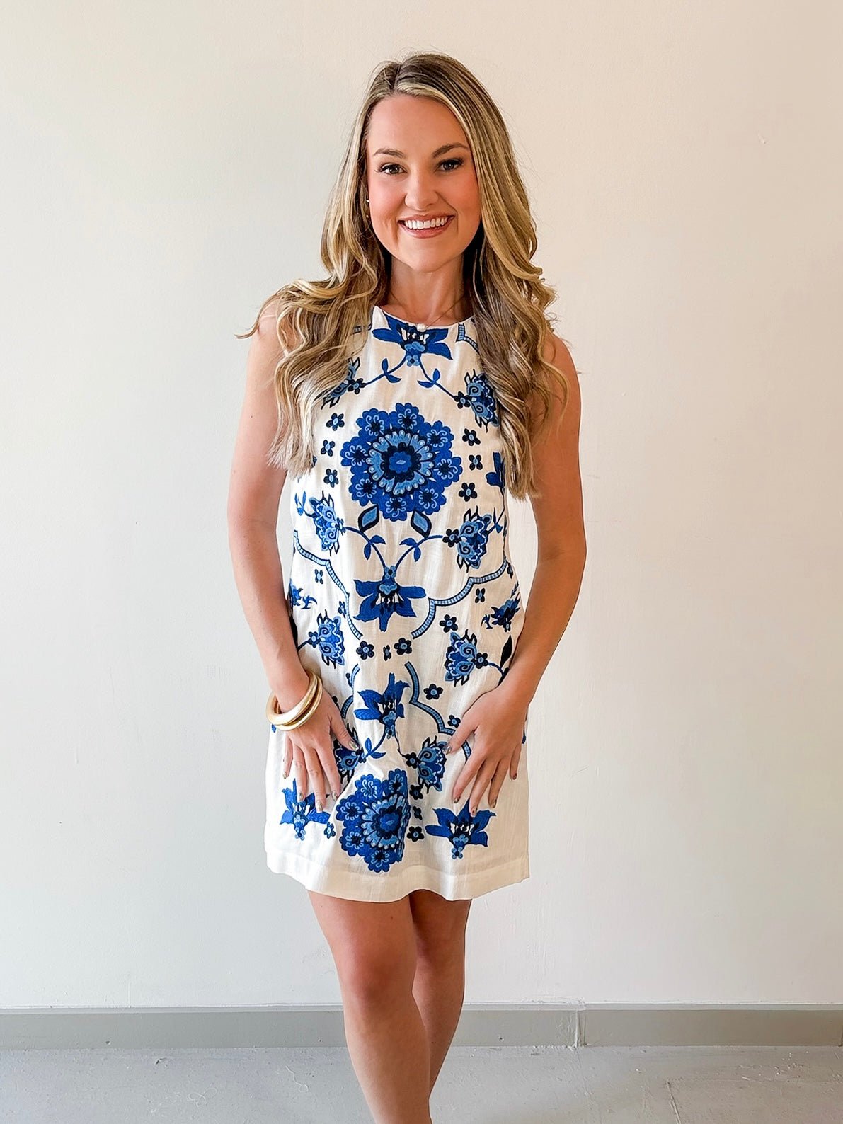 Embroidered Detailed Dress - Cream