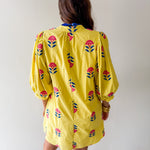 Embroidered Floral 3/4 Sleeve Dress