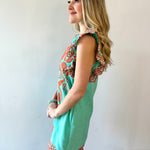 Embroidered Flutter Detailed Dress