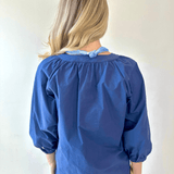 Embroidered Poplin Top