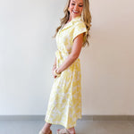 Embroidered Scalloped Dress