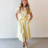 Embroidered Scalloped Dress