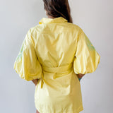 Embroidered Shirt Dress - Butter/Beach Glass
