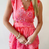 Embroidered Tiered Maxi Dress