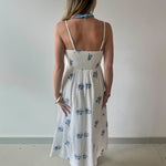 Embroidery Smock Dress - White