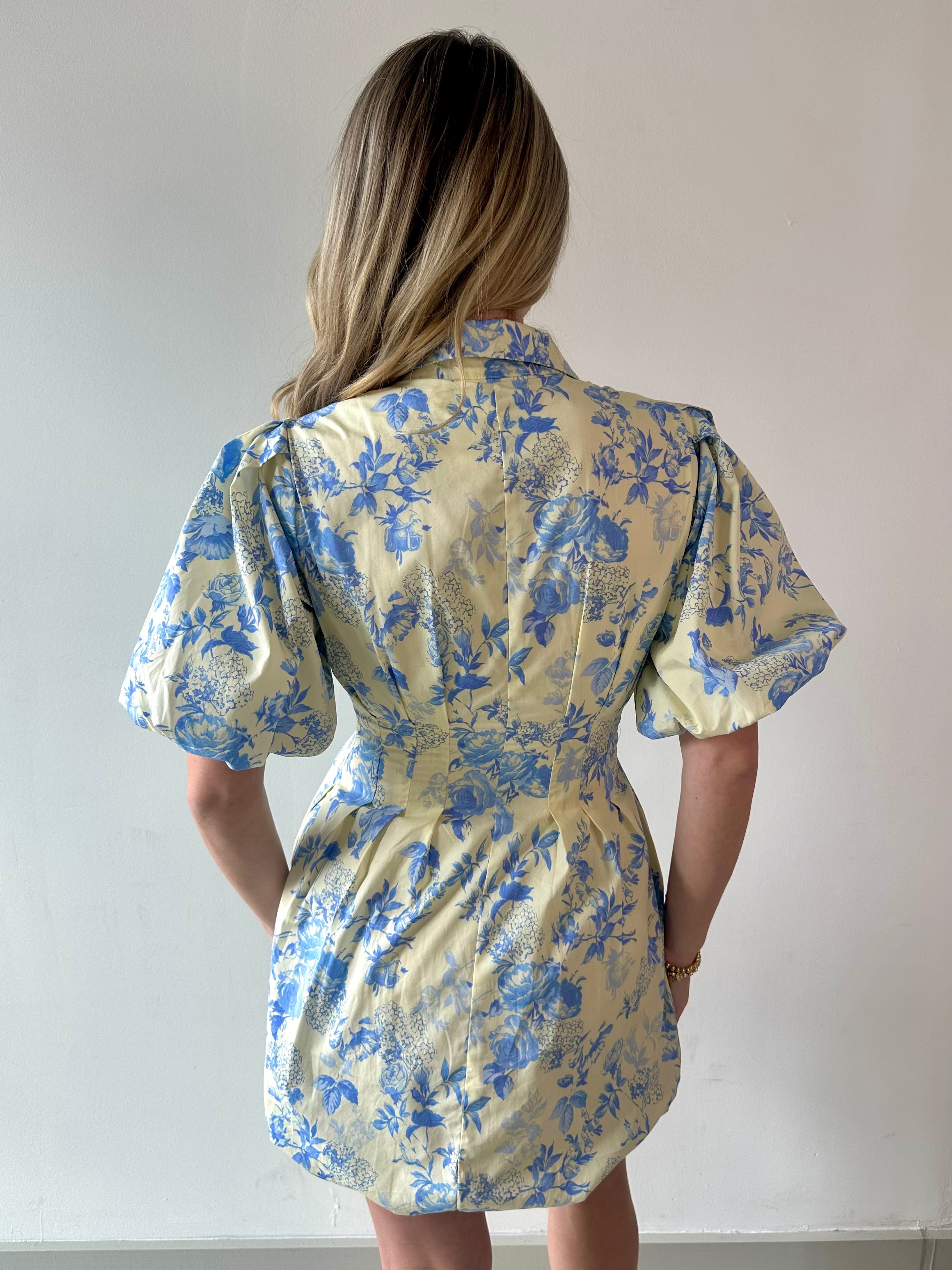 Emily Floral Puff Dress
