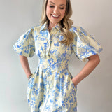 Emily Floral Puff Dress