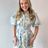 Emily Floral Puff Dress