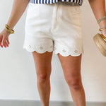 Emma Scalloped Shorts