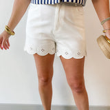 Emma Scalloped Shorts