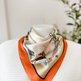 Equestrian Horse Scarf - Orange