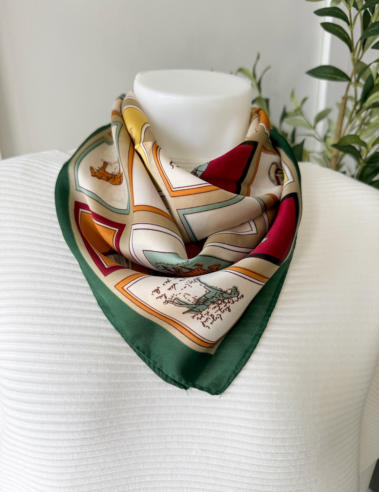Esquestrian Chain Print Scarf