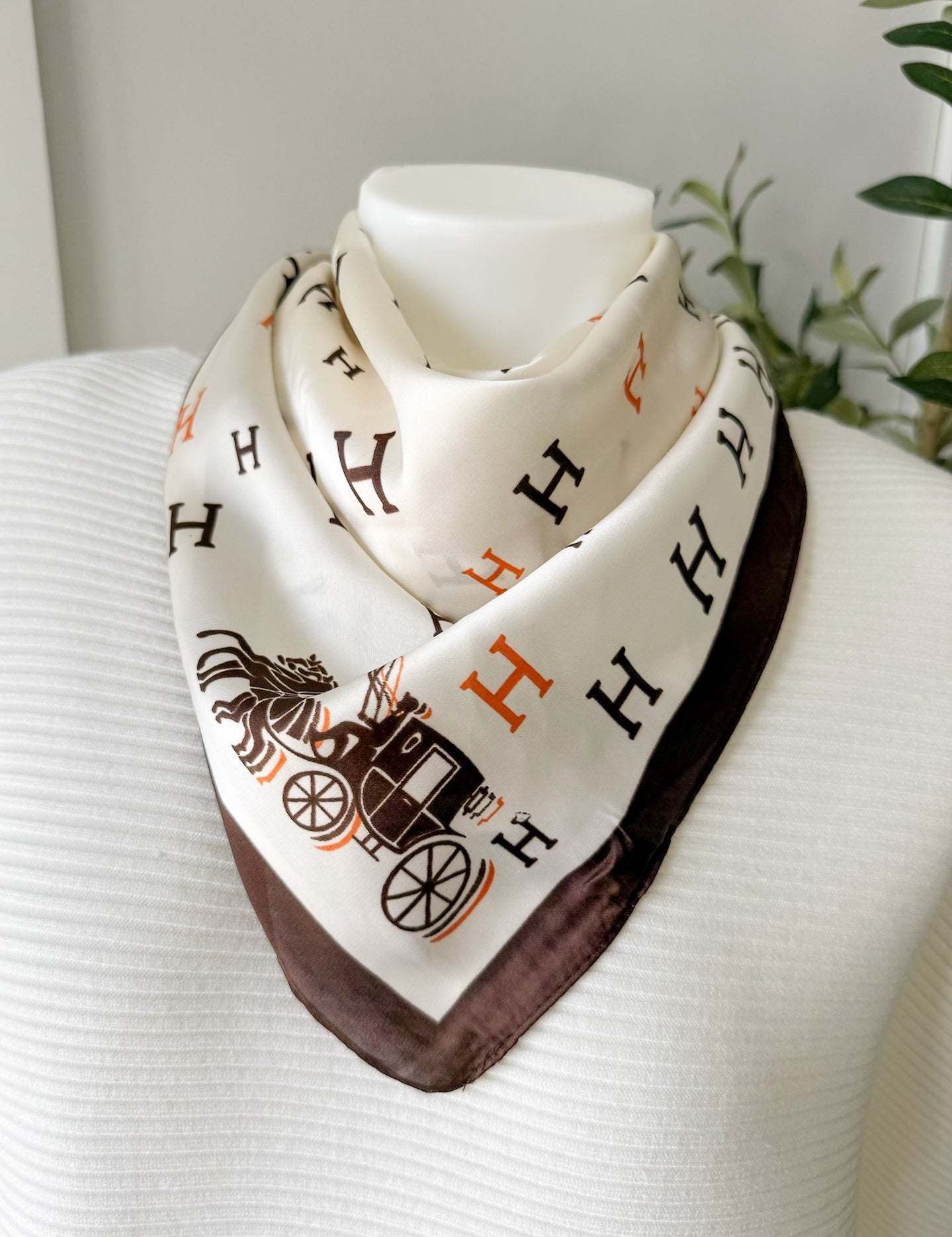 Esquestrian Chain Print Scarf