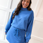 Everfleece Rib Top & Skort Set- Azure