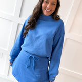 Everfleece Rib Top & Skort Set- Azure