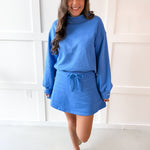 Everfleece Rib Top & Skort Set- Azure