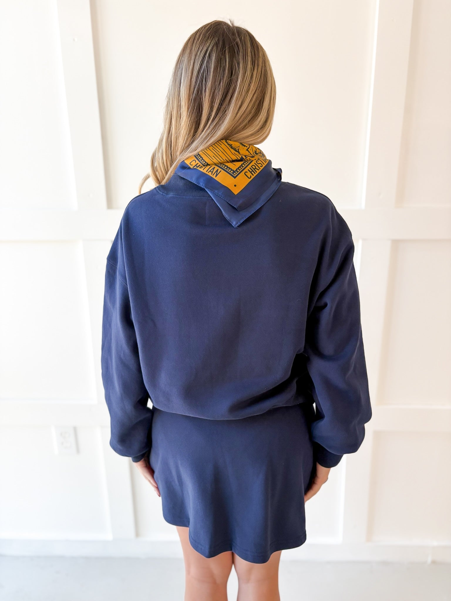 Everfleece Rib Top & Skort Set- Navy