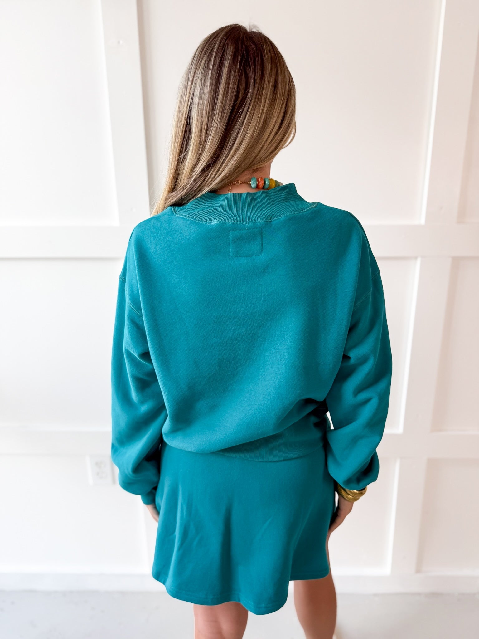 Everfleece Rib Top & Skort Set- Turquoise
