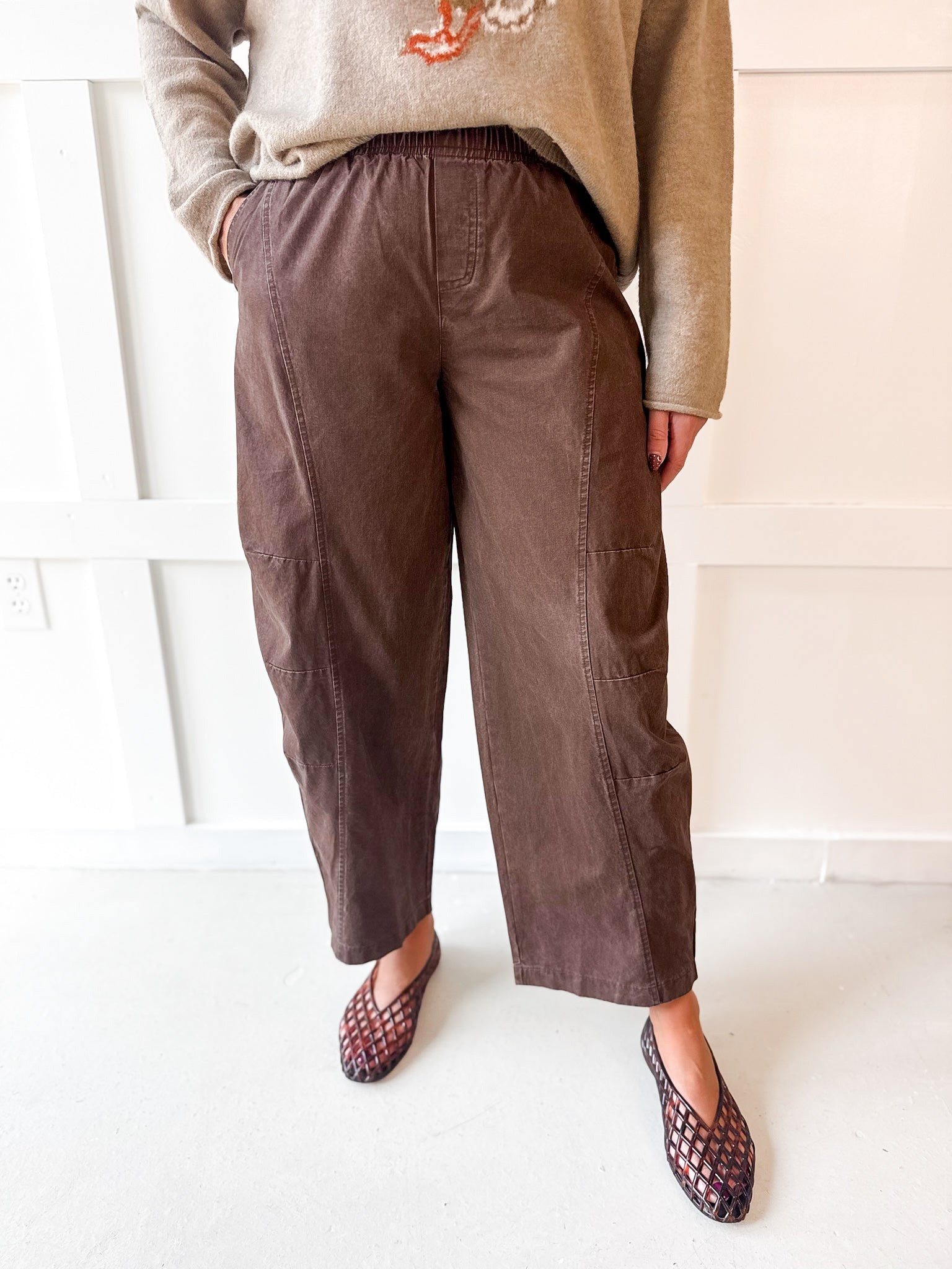 Everyday Comfy Pant - Brown