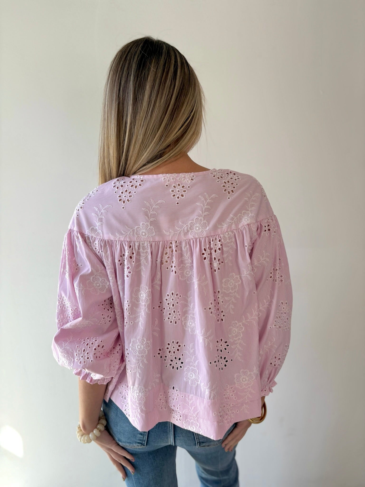 Eyelet Embroidered Blouse