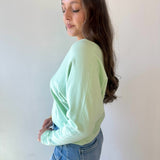 Fine Knit Center Seam Top