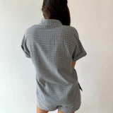 Finely Gingham Shirt & Short Set