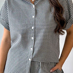 Finely Gingham Shirt & Short Set