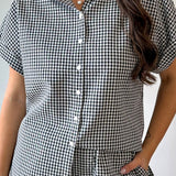 Finely Gingham Shirt & Short Set